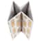 DII® 11" Nonwoven Polyester White & Gold Pineapple Storage Cube, 2ct.